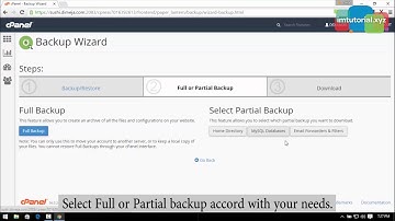 How to Use Backup Wizard in Cpanel