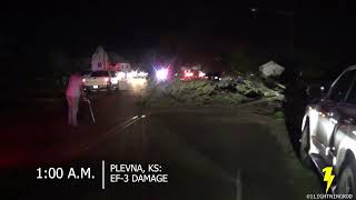 May 18, 2025: Southern Kansas tornadic storm - damage in Plevna