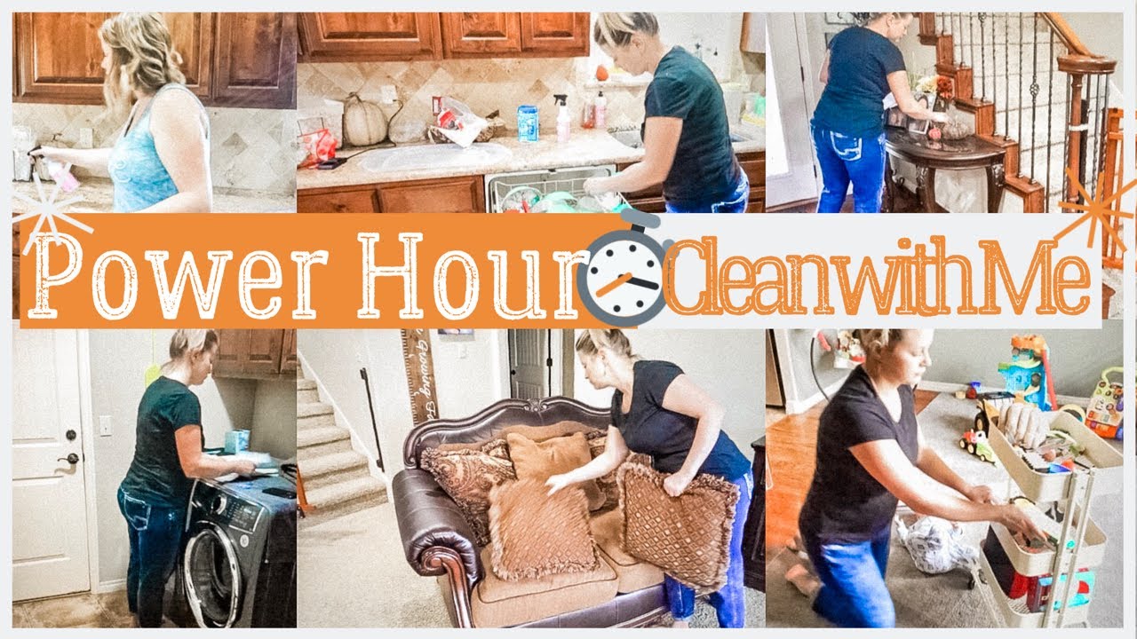 NEW POWER HOUR CLEAN WITH ME / EXTREME CLEANING MOTIVATION / ONE HOUR