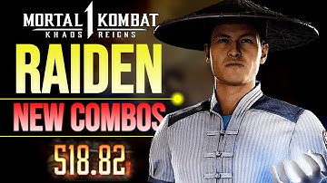 Raiden NEW COMBOS You Need to Learn in MK1