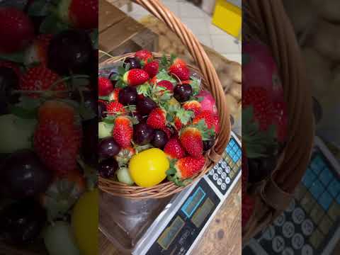 Видео: #fruit #ананас #голубику #fruitcutting #клубника #малина #2024