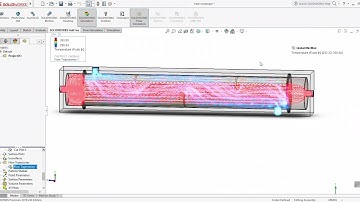 Shell and tube heat exchanger flow simulation solidworks.