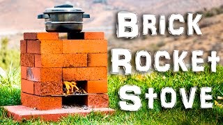 How to make a Brick Rocket Stove // survival prepping DIY