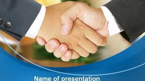 Business Deal And Agreement PowerPoint Template by PoweredTemplate.com