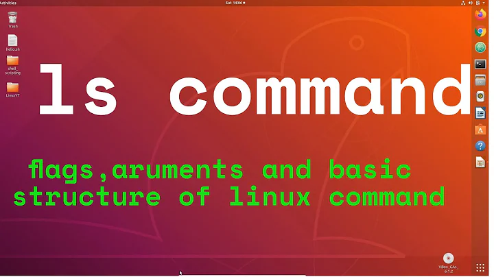 ls command in linux | arguments, flags(options) in linux commands| basic structure of linux commands