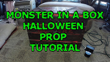 DIY Monster in a Box Halloween Prop Tutorial