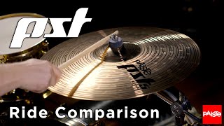 PAISTE CYMBALS - PST Ride Comparison