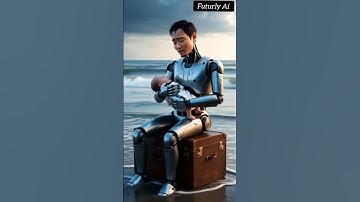 Robot Rescues Drowning Baby in Stormy Ocean 🌊 | Emotional Sci-Fi Short Film #robotlove #robot #ai