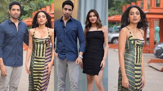 Saiee Manjrekar Adivi Sesh And Sobhita Dhulipala At Major Movie Promotion In Jw Juhu