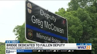 Fallen Deputy Sheriff Greg McCowan honored with bridge dedication in Blount Co.