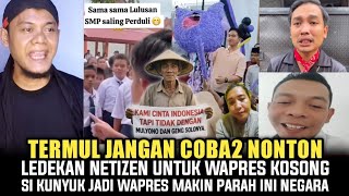 Download Lagu PEDAS❗️LEDEKAN NETIZEN UNTUK WAPRES KOSONG, SI KUNYUK JADI WAPRES MAKIN PARAH INI NEGARA MP3