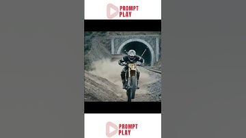 High-Speed Motorcycle Chase Off Cargo Train | 9-Second Cinematic POV Stunt | 8K Slow Motion Action