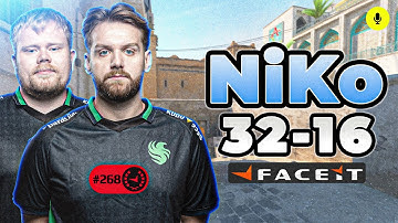CS2 POV | NiKo FACEIT Ranked (Dust2) with Magisk - Voice Comms 32-16