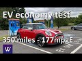 Essai routier conomique ev mini cooper se 350 miles sur 1770  ou 177 mpge osprey fastned et gridserve