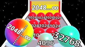 🎴 Ball run 2048 ♾️ infinity balls 🆚 Run Now - thief puzzle run 2048 Gameplay Epic 20