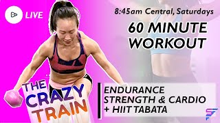 60 MIN STRENGTH & CARDIO + HIIT TABATA - LIVE WORKOUT 212