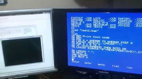 Joy232 - RS232 on MSX joystick port (video2)