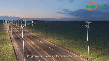 smart solar street light by LORA & 4G communication