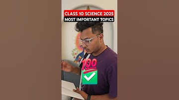 CBSE Class 10 Science 2025 Most Important Topics #abhisheksir #cbseclass10