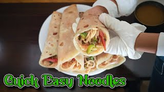 Noodles Frankie Recipe | Noodles Frankie | How to make Noodles Frankie