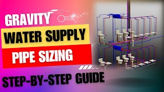 Gravity Water Supply Pipe Sizing || Step-by-Step Guide