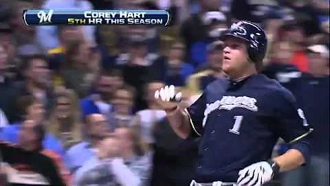 2012/04/24 Hart's two-run homer