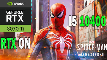 Marvels Spider Man Remastered PC | RAY TRACING ON 1080P RTX 3070 TI  MAXIMUM GRAPHICS FPS
