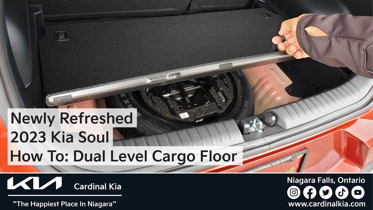 Refreshed 2023 Kia Soul  How To Use Your Dual Level Cargo Floor