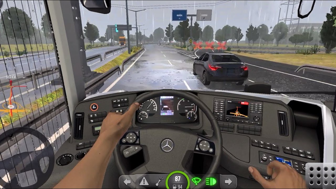 Mercedes-Benz Travego 16 SHD 2024 Black Gameplay Bus Simulator Ultimate | Bus Games