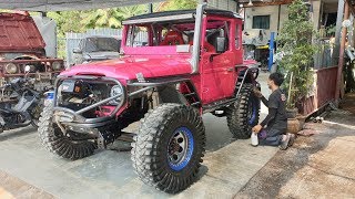 Land Cruiser FJ40 ผลงาน ช่างเอ็ม 4x4 แม่กลอง และแถม skyline r34 เครื่อง RB32 : รถซิ่งไทยแลนด์