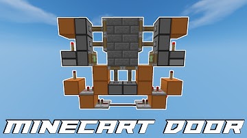 Compact Minecart Door [English] [Minecraft Redstone Tutorial]