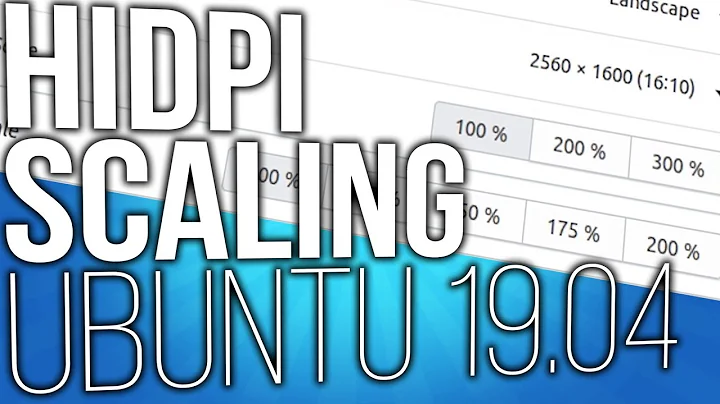 Ubuntu 19.04 Enable and Disable Fractional UI Scaling for HiDPI Displays