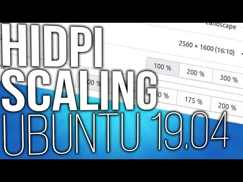 Ubuntu 19.04 Enable and Disable Fractional UI Scaling for HiDPI Displays