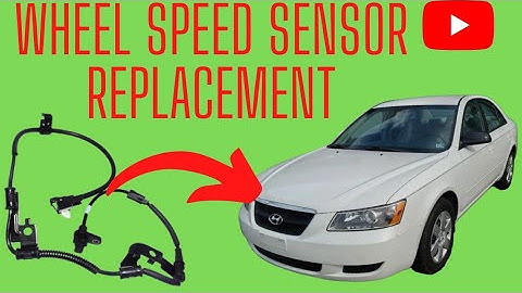 how to replace a wheel speed sensor Hyundai