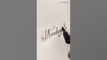 Comment Your Name | Nandani in cursive #calligraphy #handwriting #shortsfeed #shorts