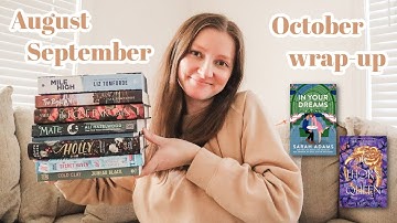 all the books I read in August, September, & October 📚 reading wrapup