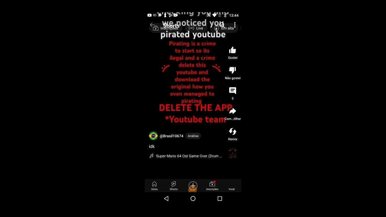 YouTube anti-piracy screen - YouTube