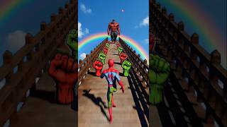 Spiderman VS 999 LVL Boss Can Spiderman Defeat Red Hulk Help Spider man #gta​#spiderman​ #funny​