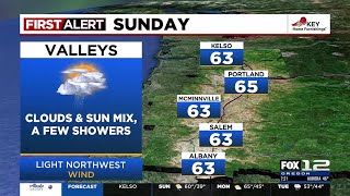 First Alert Sunday morning FOX 12 weather forecast (5/19)