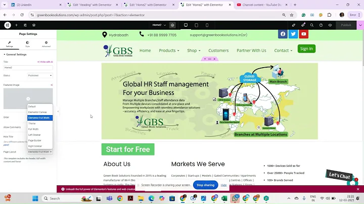 How to Stretch the image to full width using Elementor in Wordpress || No Plugin
