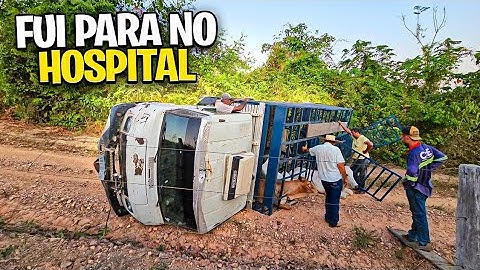 ACIDENTE . Eu e meu pai sofremos um acidente com o Caminhão lotado de VACA. 😪😭😭