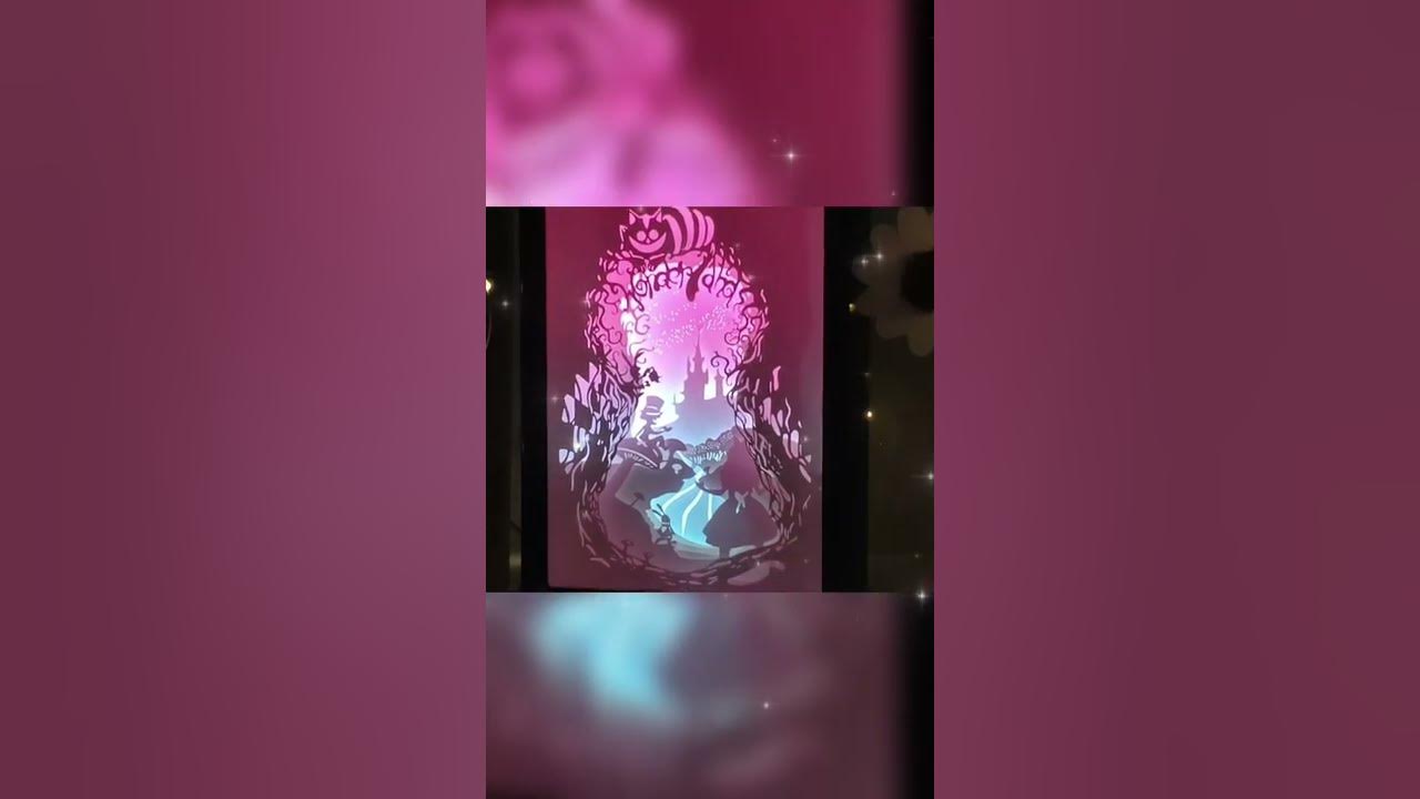 Alice In Wonderland#3D Night Light#Anime Shadow Boxes #Led Art Frame#Desk Lamp#Aesthetic