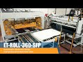 Etroll360sfp automatic mattress wrap compress and roll pack line