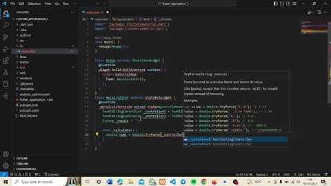 Uas Mobile Programming membuat kalkulator sederhana menggunakan flutter dan vscode