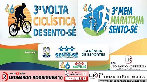 3 VOLTA CICLSTICA E 3 MEIA MARATONA | SENTO-S/BA