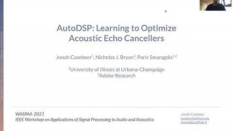 Auto-DSP: Learning to Optimize Acoustic Echo Cancellers -- 2 MIN