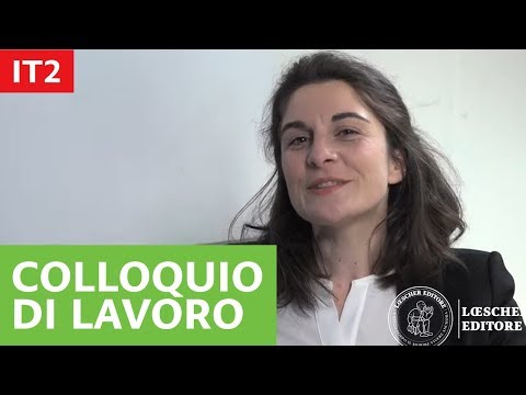 Italiano per stranieri - Colloquio di lavoro