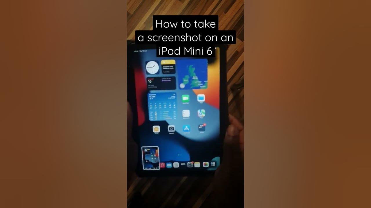 How to take a screenshot iPad mini 6 shorts YouTube