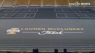 Parents of Lauren McCluskey honor her memory with resurfaced track at Kibbie Dome Information