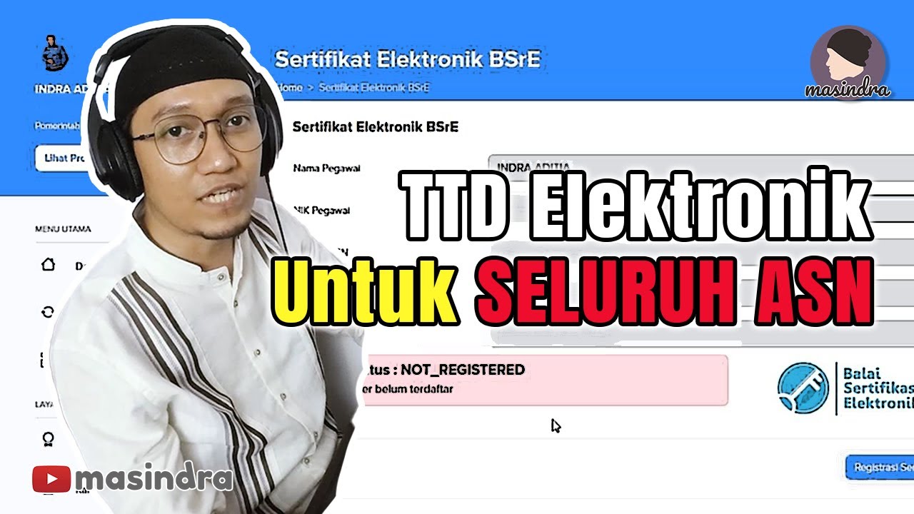 PART I Cara Aktivasi Tanda Tangan Elektronik untuk seluruh ASN - MASINDRA